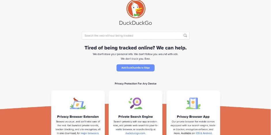 Using DuckDuckGo
