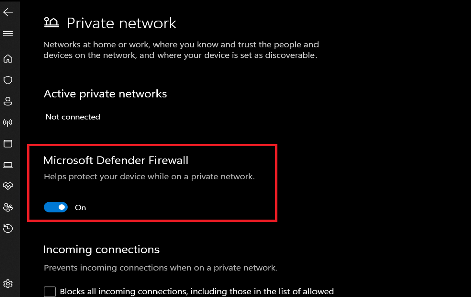 Temporarily Deactivate Security Software or Firewall